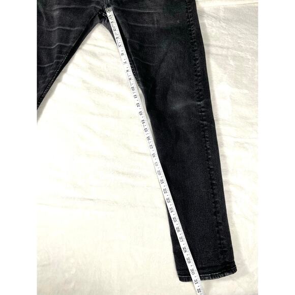 AllSaints Gray Skinny Jeans Men’s 31x30 Distressed - Picture 5 of 8